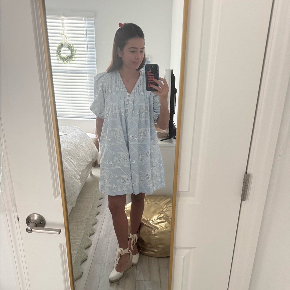 Hunter Bell Jenkins Oxford Eyelet Dress